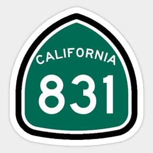 California Highway 831 Sign Sticker